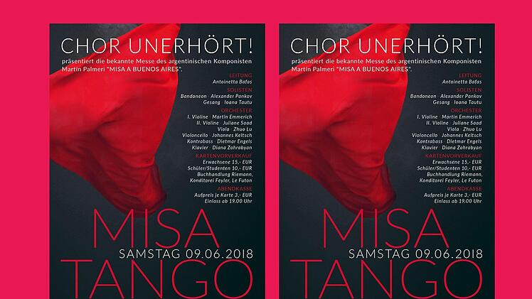 Die "Misa Tango" singt der "Chor Unerhört" am 9. Juni in der Morizkirche als Coburger Erstaufführung.Foto: PR