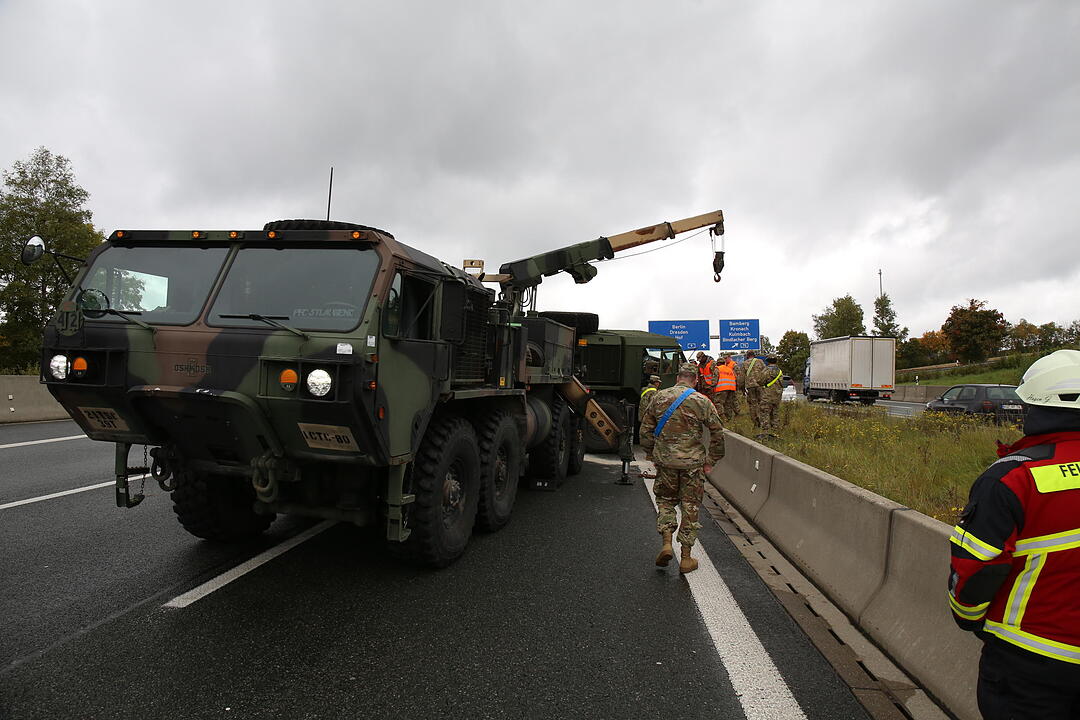 Unfall auf der A9 in Oberfranken