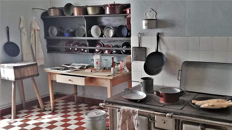 Blick in die Aschacher Schlossküche. Foto: Sigismund von Dobschütz