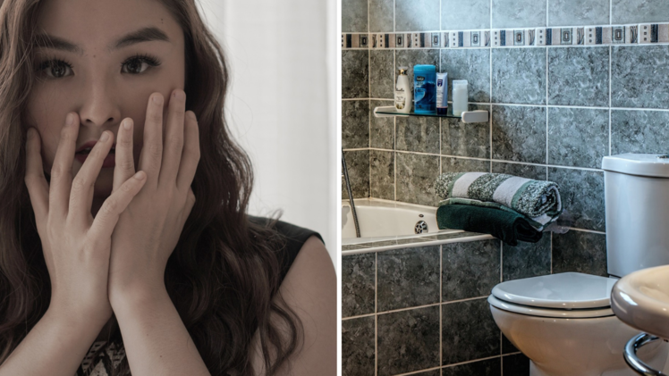 Eine 18-J&auml;hrige entdeckte einen fremden Mann in ihrem Badezimmer.