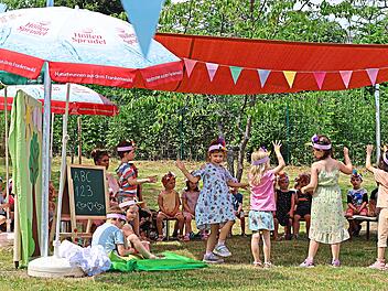 Die Kinder hatten viel Spa&szlig; beim Sommerfest.  Michael Wunder