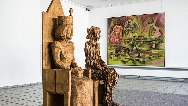 Unter dem Titel "Stationen des Menschseins" zeigt der Bildhauer Andreas Kuhnlein Holzskulpturen im Kunstverein Coburg. Die Ausstellung wird am 6. Juli eröffnet.Foto: Jochen Berger