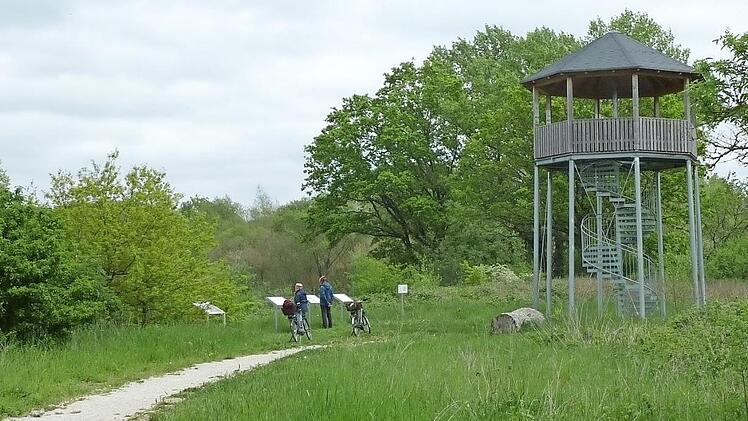 Etwa wie dieser Beobachtungsturm im Maintal bei Ebensfeld sollen die Türme in der Bischofsau aussehen. Foto: Zweckverband