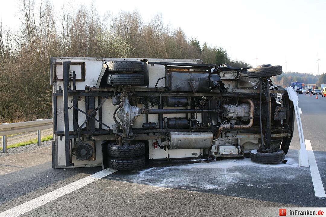 Unfall auf der A9 bei Gefrees