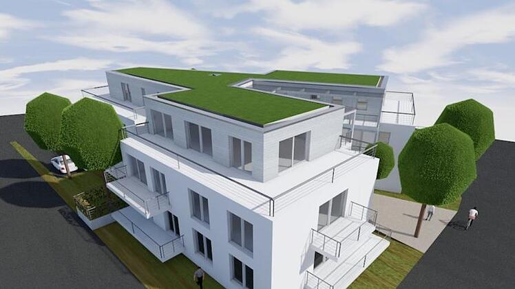 So soll das Projekt "Zusammen wohnen - Zusammen leben" in der Niederbronner Straße Kronach aussehen. Die Stadt Kronach wird nach Beschlusslage des Ausschusses für Bau-, Stadtentwicklung und Wirtschaft  im Benehmen mit dem Investor und Bauherrn alle Möglichkeiten ausloten um das Projekt zu ermöglichen.Repro Ansicht: K.- H. Hofmann