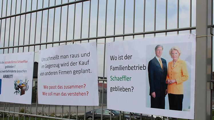 Protest-Aktionstag bei Schaeffler in Höchstadt.  Foto: Andreas Dorsch