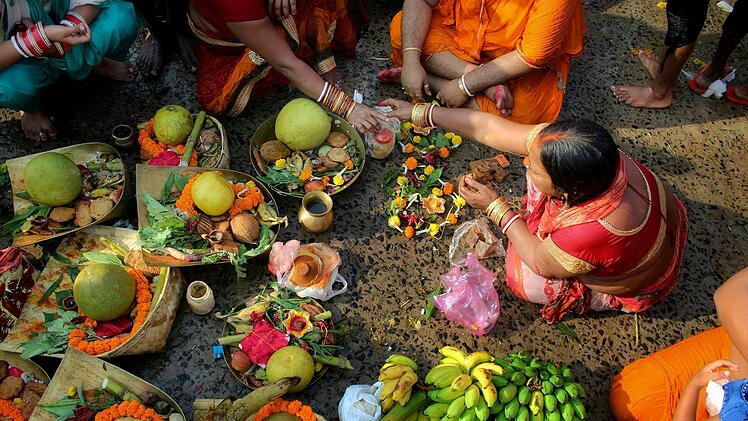 Vegetarische Hindu-Mahlzeit: Im heutigen Indien bleibt vegetarische Ern&auml;hrung auch ein Ausdruck sozialer Abgrenzung - sie spiegelt Machtverh&auml;ltnisse und Kastenhierarchien wider.