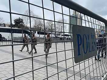 Polizeiabsperrung in Istanbul