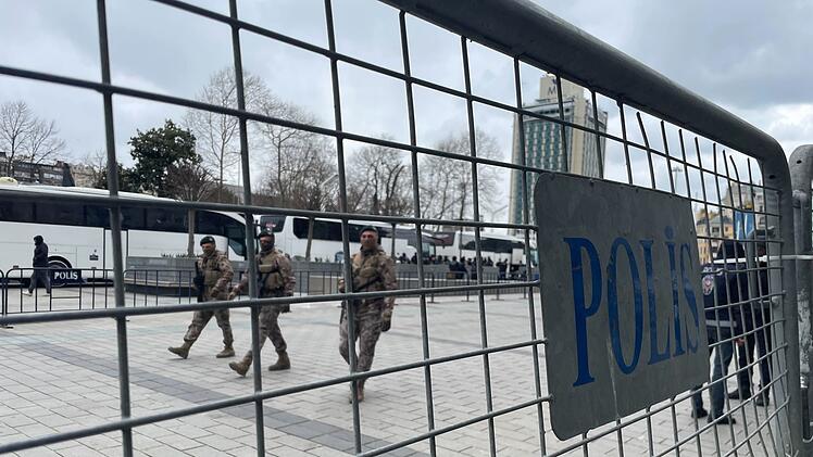 Polizeiabsperrung in Istanbul