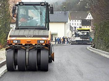 Bauarbeiten am Streitberger Berg  Foto: Paul Pöhlmann