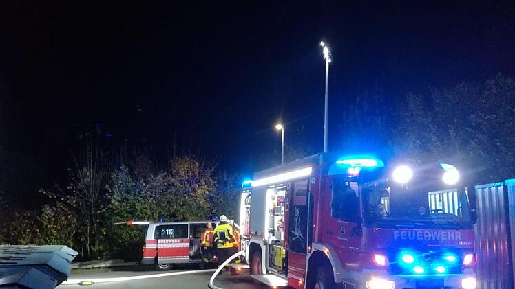Einsatz&uuml;bung auf dem Kennametal-Gel&auml;nde  Foto: Feuerwehr Ebermannstadt