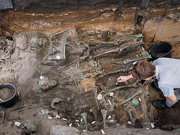 Pestfriedhof aus dem 17. Jahrhundert in N&uuml;rnberg