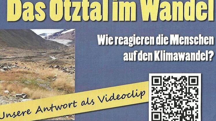 Dieses Plakat macht auf den preisgekrönten Videoclip der Klasse 10d aufmerksam. Foto: Petra Malbrich