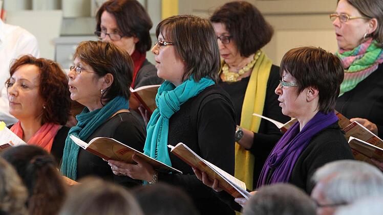 Die Herzo Singers aus Herzogenaurach gestalteten das Landkreissingen mit.  Fotos: Andreas Brandl