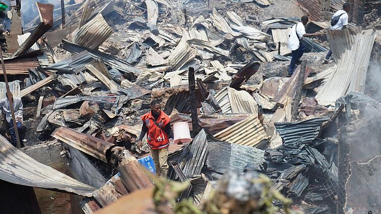 Ein Brand in einer Schule in Bukavu