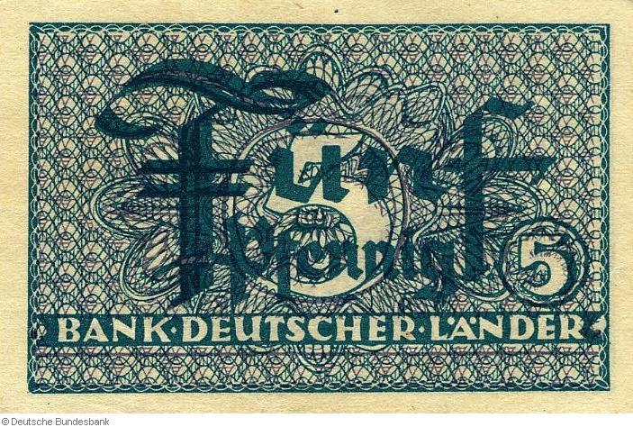 Deutsche Mark - Banknoten im Jahr 1948