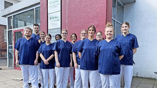 Der Oberkurs Veritas der Berufsfachschule für Pflege am Helios St. Elisabeth-Krankenhaus Bad Kissingen leitete eine Woche lang eine Station.