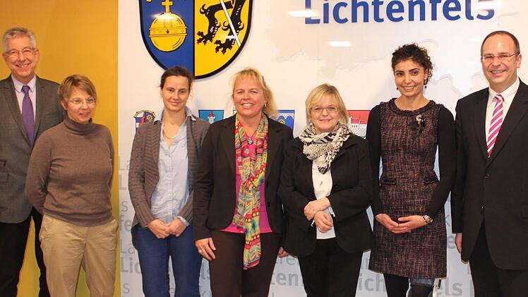 Die Vertreter der Kooperationspartner beim Pressegespräch im Landratsamt.