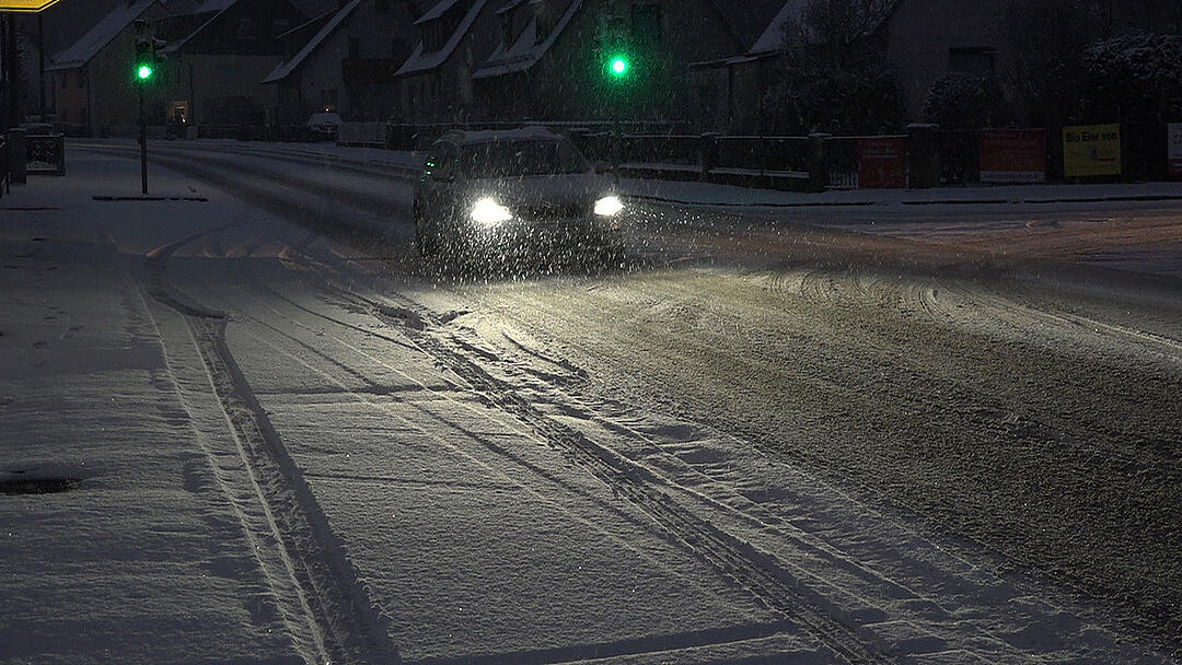 Schneechaos in Teilen von Mittelfranken