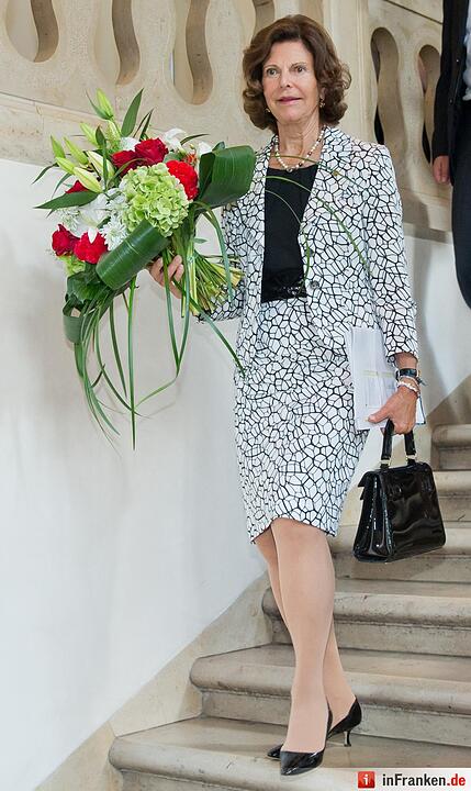 Königin Silvia von Schweden zu Besuch in Würzburg