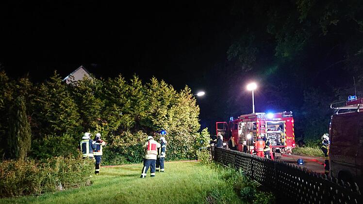 Der Brandort in Forchheim Foto: Feuerwehr Forchheim