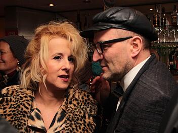 Schauspielerin Andrea Lipka und Regisseurs Oliver Tissot bei der Premiere in Forchheim. Foto: Josef Hofbauer