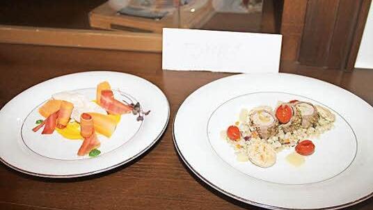 Die ansprechende Präsentation der Speisen macht Appetit.