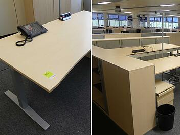 Erlangen: Siemens versteigert komplette B&uuml;roeinrichtungen - Schreibtische, K&uuml;che und Co.