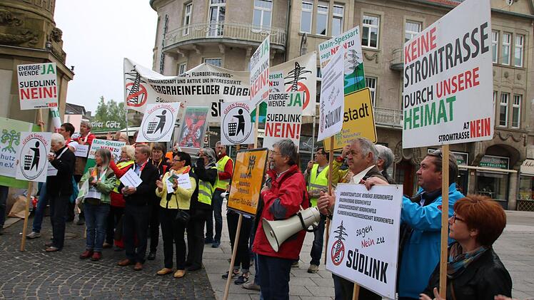 Eindrücke von der Anti-Südlink-Demo. Foto: Ralf Ruppert