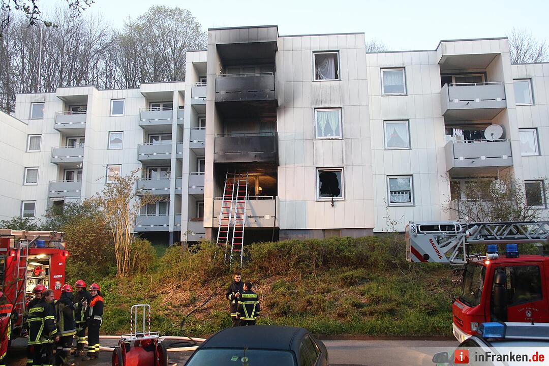 Brand in Mehrfamilienhaus in Coburg