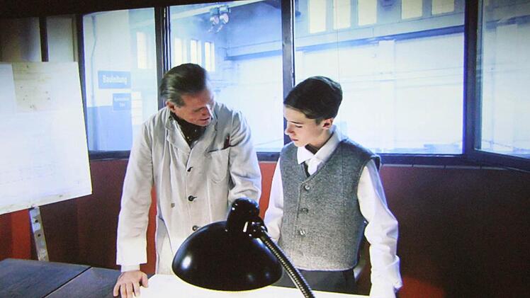 Filmszene mit Wolfgang Krebs.