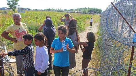 Fl&uuml;chtlinge in R&ouml;szke