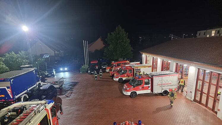 Unwetter in Lichtenfels "von unglaublichem Ausmaß": Straßen in reißende Bäche verwandelt
