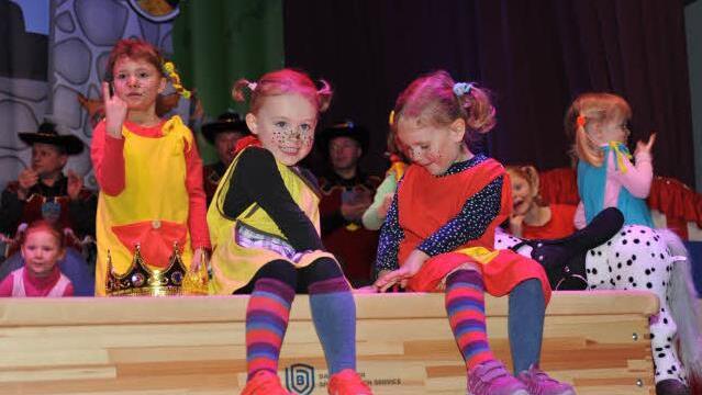 Die kleinen Pippi Langstrumpfs der TSV-Kinderturngruppe. Foto: Heike Schülein