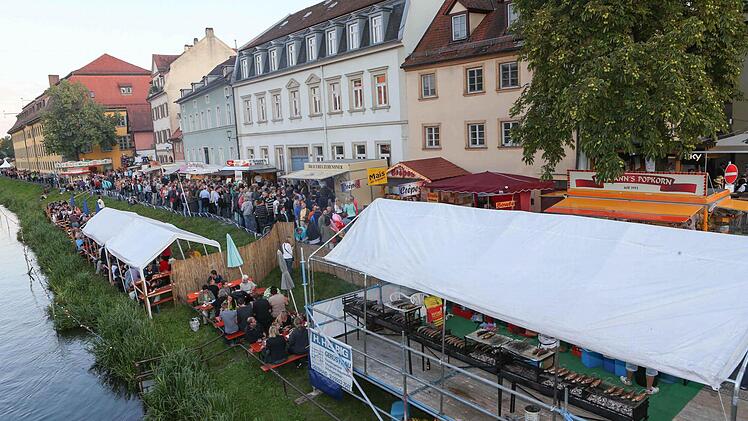 Idyllische Aussicht auf Klein Venedig auf der neu gestalteten "Regnitzterasse". Foto: Harald Rieger