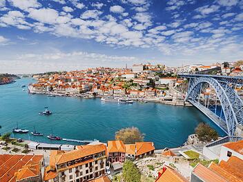 Blick von oben in Vila Nova de Gaia