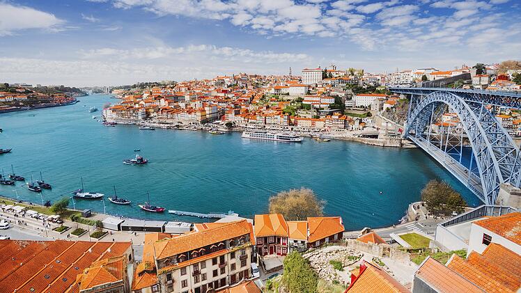 Blick von oben in Vila Nova de Gaia