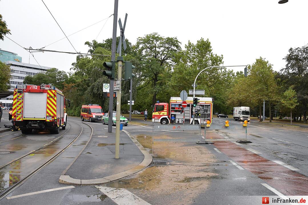 Wasserrohrbruch in Würzburg