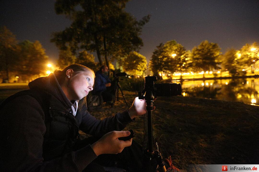 Abschlussfeuerwerk am Volksfest in Nürnberg