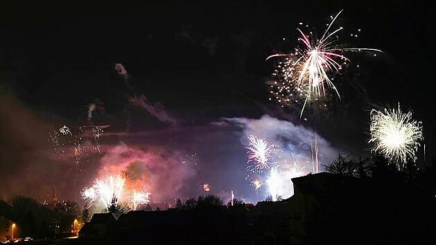 Silvester in Herzogenaurach beim letzten Jahreswechsel Foto: Birgit Jentzsch