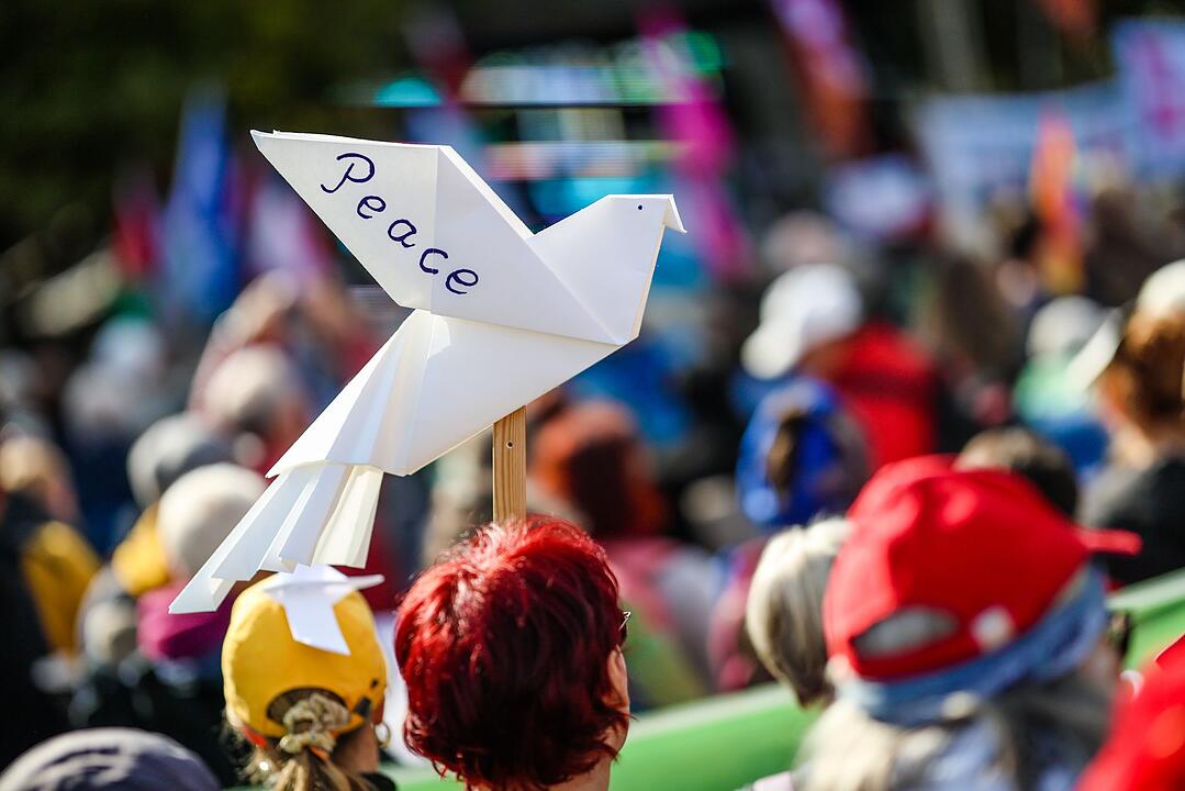 Demonstration von Friedensinitiativen - Stuttgart