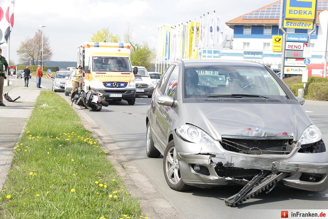 Rollerfahrer bei Unfall in Hirschaid verletzt