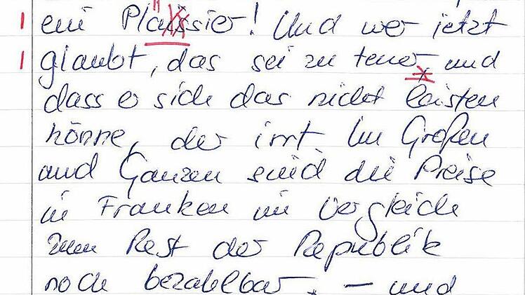 Teil 3 des Diktats - von Ulrike Siebenhaar.