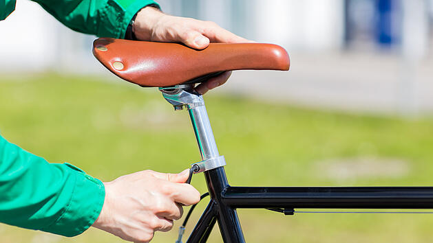 Fahrrad, Fahrradsattel, Fahrradsattel einstellen