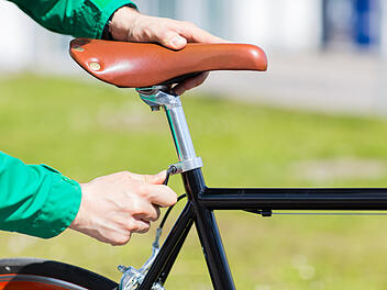 Fahrrad, Fahrradsattel, Fahrradsattel einstellen