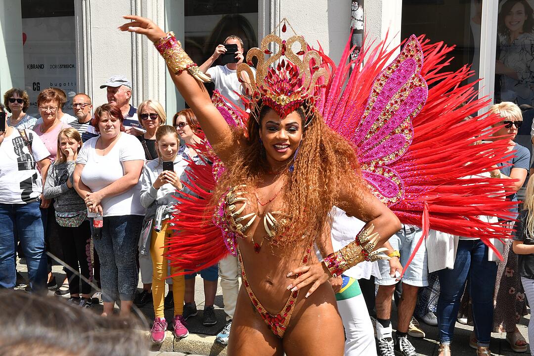 Umzug beim Samba-Festival in Coburg