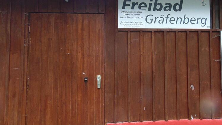 Badefreunde stehen in Gräfenberg bis auf Weiteres vor einer verschlossenen Tür.  Foto: Petra Malbrich