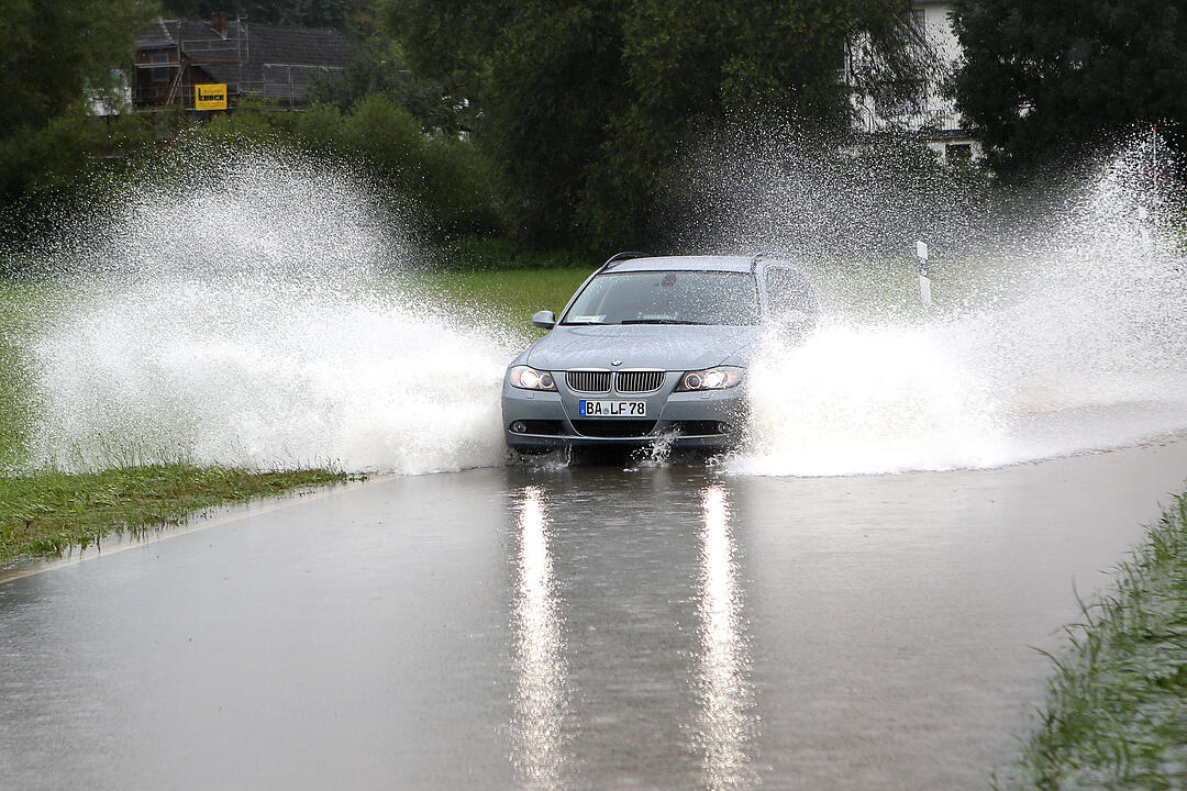 Dauerregen in Franken