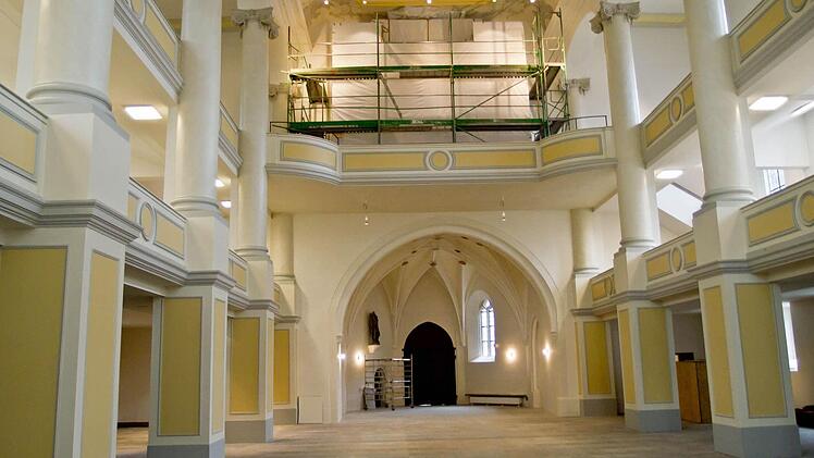 Blick in das renovierte Kirchenschiff von St. MorizFoto: Jochen Berger
