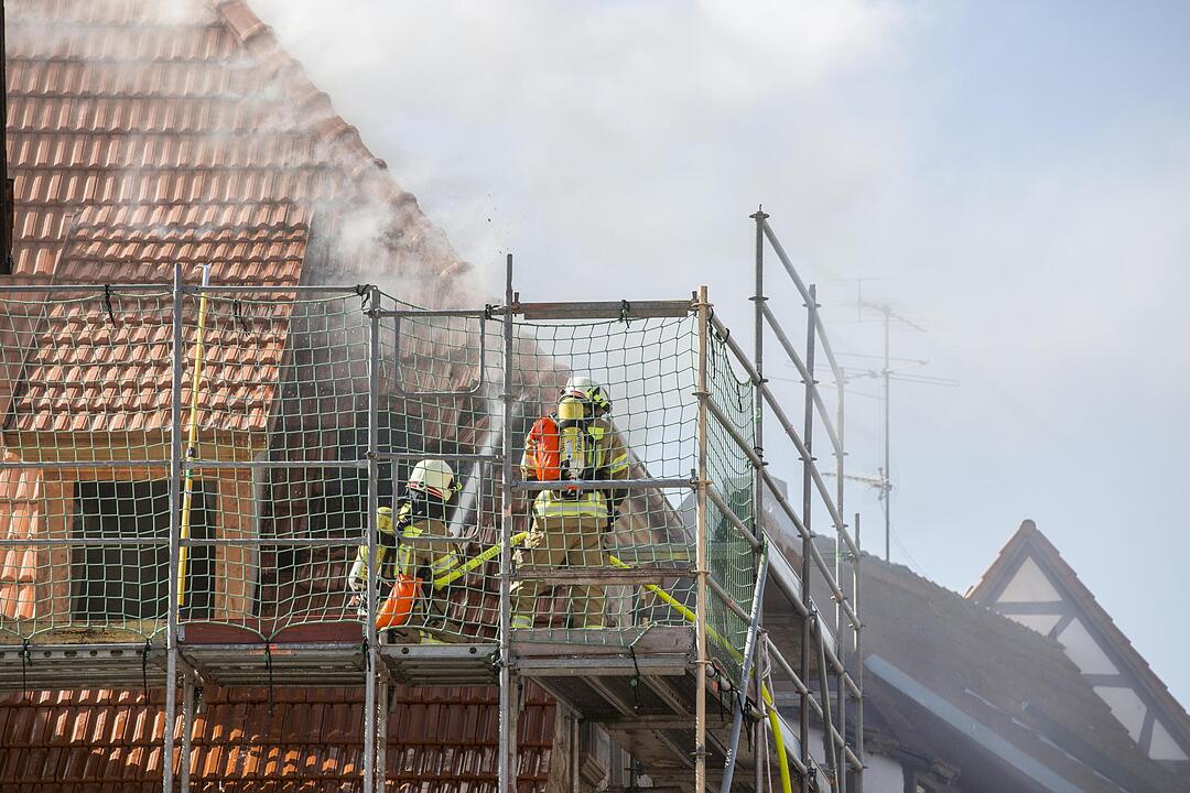 Zeil: Dachstuhlbrand in Altstadt
